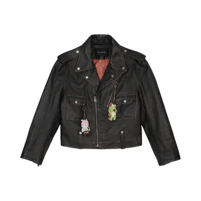 Pre-owned Brain Dead X Coach Leather Biker Jacket 'black' | Men's Size M