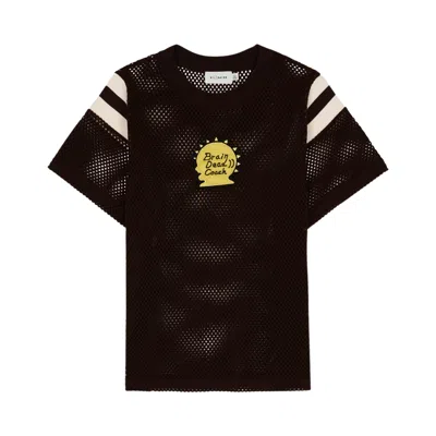 Pre-owned Brain Dead X Coach Mesh Football T-shirt 'brown' | Women's Size L