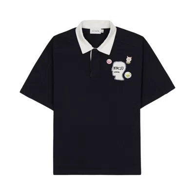 Pre-owned Brain Dead X Coach Rugby Polo 'navy' | Blue | Men's Size S