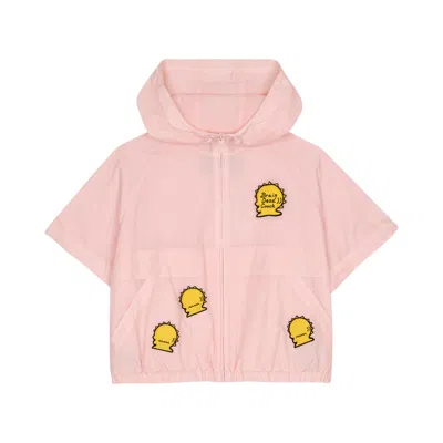 Pre-owned Brain Dead X Coach Short Sleeve Windbreaker 'light Pink' | Women's Size L
