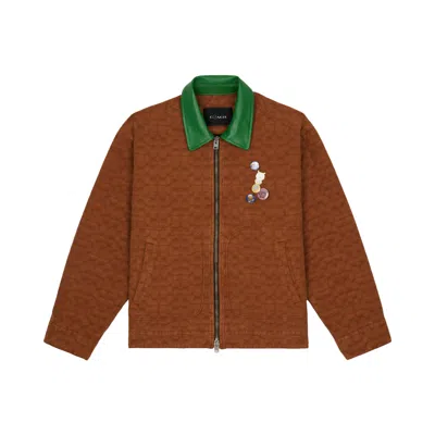 Pre-owned Brain Dead X Coach Zip Front Blouson 'brown' | Men's Size S
