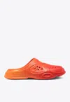 Brain Dead X Oakley Factory Team Paguro Logo-embossed Slippers In Orange