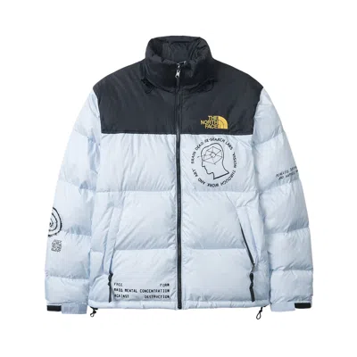 Pre-owned Brain Dead X The North Face Retro Nuptse Jacket 'cashmere Blue' | Men's Size L