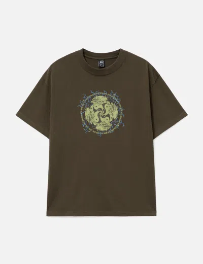 Brain Dead Yin Yang Run T-shirt In Green