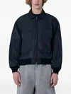 Brain Dead Collared Zip-front Jacket In Black
