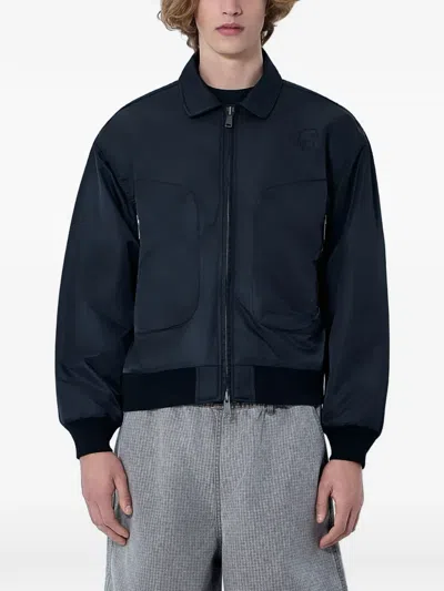 BRAIN DEAD ZIP-FRONT COLLARED JACKET