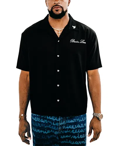 Brain Love Uniform Shirt In Black