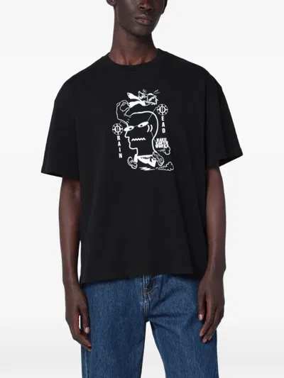 Braindead Graphic-print Short-sleeve T-shirt In Black