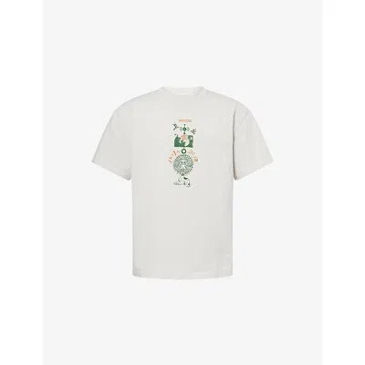 Braindead Mens Grey There Is A Way Logo-print Cotton T-shirt In Gray