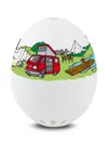 Brainstream Camping Beepegg Singing And Floating Egg Timer For Boiled Eggs In White