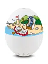 Brainstream Coastal Beepegg Singing And Floating Egg Timer For Boiled Eggs In White