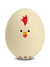 Brainstream Rooster Beepegg Singing And Floating Egg Timer For Boiled Eggs In Neutral