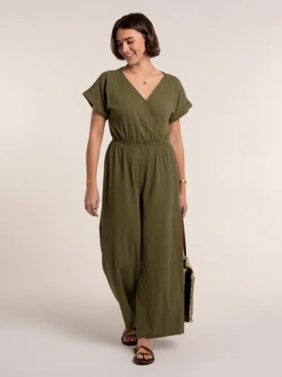 Brakeburn Ada Jumpsuit In Green