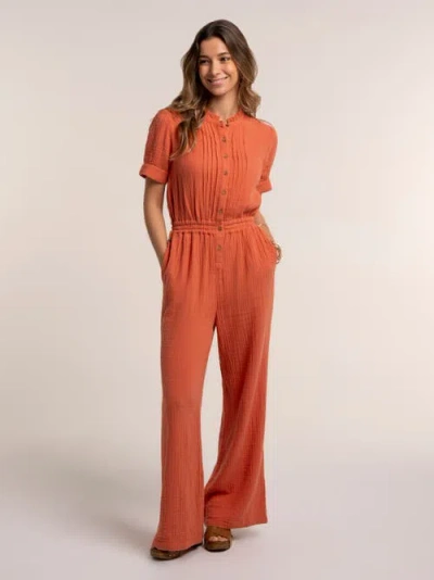 Brakeburn Angra Jumpsuit In Brown