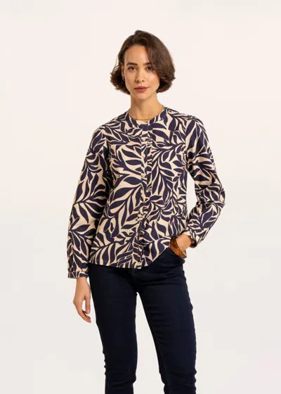 Brakeburn Arrietty Printed Blouse In Cream