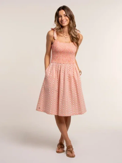 Brakeburn Fossil Dress In Pink