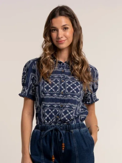 Brakeburn Marine Blouse In Blue