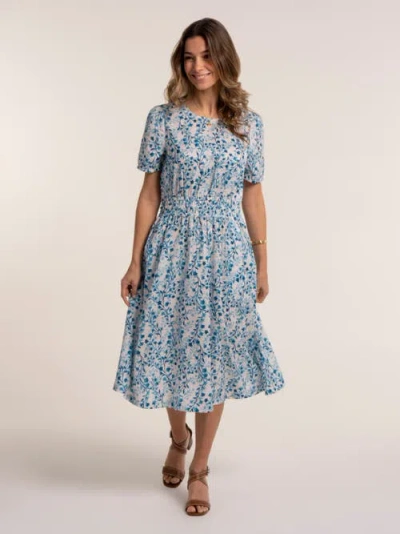 Brakeburn Nicoli Midi Dress In Blue