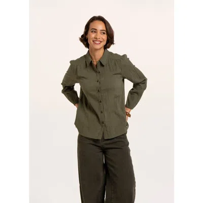 Brakeburn Rene Blouse In Green
