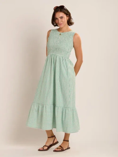 Brakeburn Trinn Bodice Maxi Dress In Green