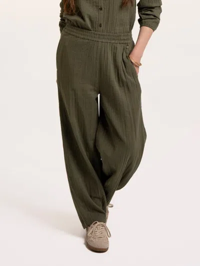 Brakeburn Whitebeam Crinkle Trouser In Khaki