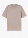 Bramani Cashmere Cotton And Silk Blend T-shirt In Sand