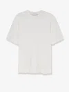Bramani Cashmere Cotton And Silk Blend T-shirt In White