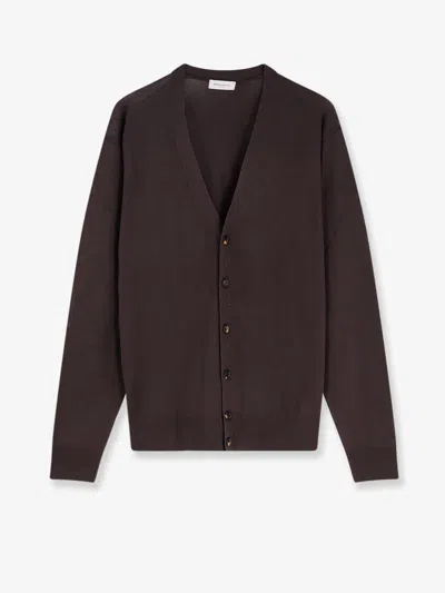 Bramani Cashmere Wool Cardigan In Brown