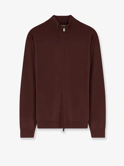 Bramani Cashmere Wool Cardigan In Brown