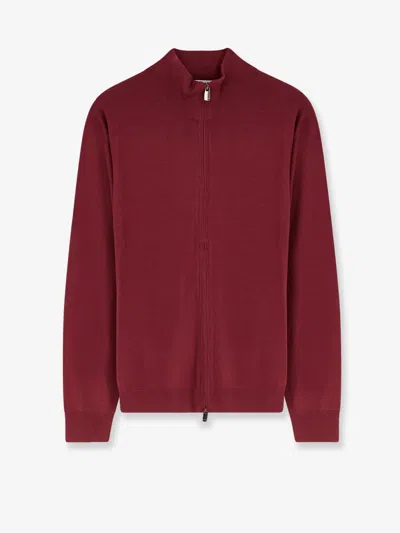 Bramani Cashmere Wool Cardigan In Red