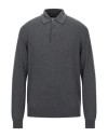 Bramante Man Sweater Lead Size 50 Virgin Wool In Gray