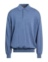 Bramante Man Sweater Light Blue Size 48 Virgin Wool