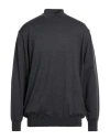 Bramante Man Turtleneck Charcoal Size 50 Virgin Wool In Gray
