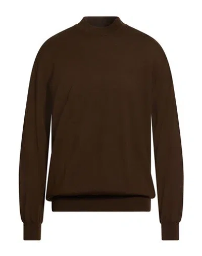 Bramante Man Turtleneck Dark Brown Size 44 Virgin Wool