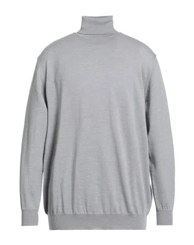 Bramante Man Turtleneck Light Grey Size 46 Virgin Wool In Neutral