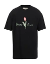 Bram's Fruit Man T-shirt Black Size L Cotton