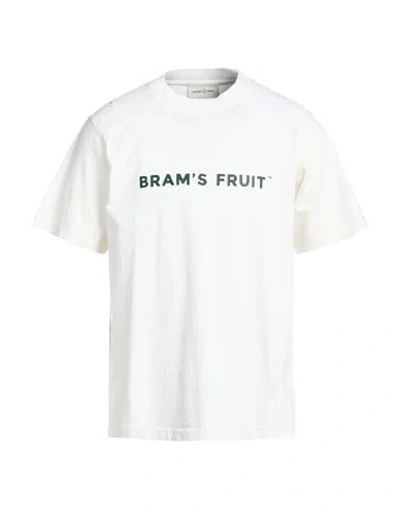 Bram's Fruit Man T-shirt Cream Size M Cotton In White