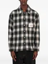 Bram's Fruit Check-pattern Logo-patch Flanel Overshirt In Multi