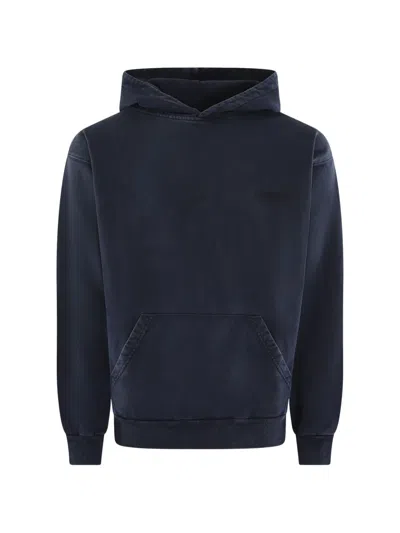 Bram's Fruit Distressed-effect Hoodie In Blue