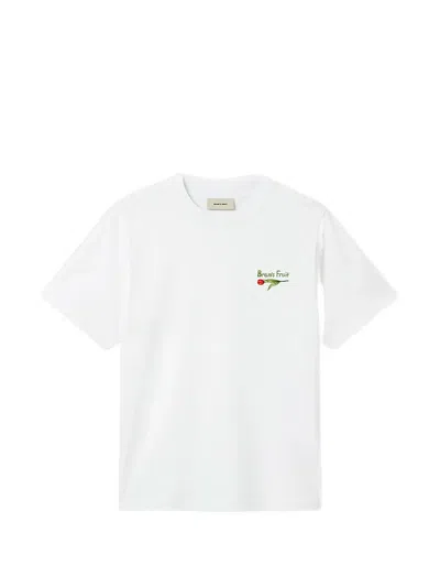 Bram's Fruit Flora 2.0 Logo-print T-shirt In White