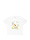 Bram's Fruit Robin Floral-print T-shirt In White
