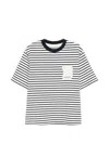 Bram's Fruit Striped Pocket T-shirt In White