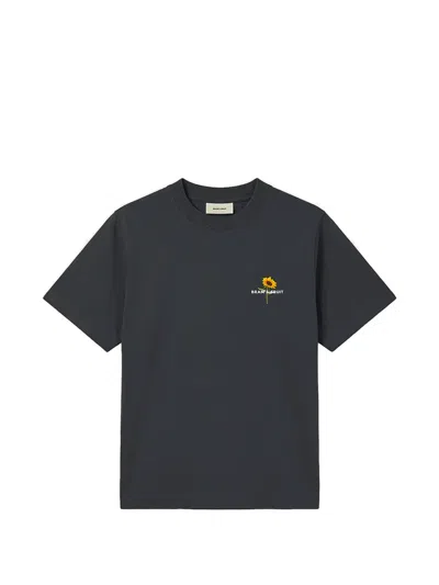 Bram's Fruit Sunflower Floral-print T-shirt In Blue