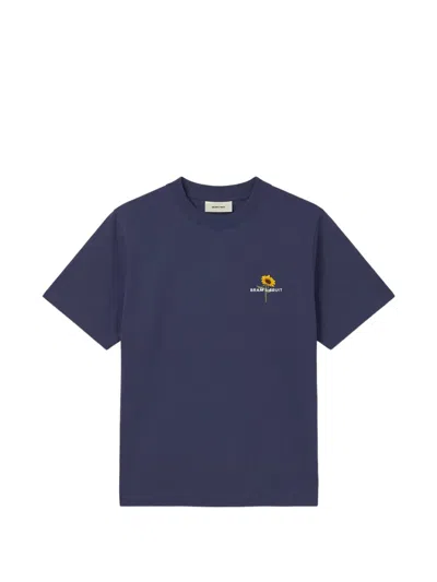 Bram's Fruit Sunflower-print T-shirt In Blue