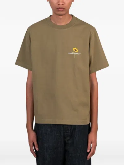 Bram's Fruit Sunflower-print T-shirt In Green