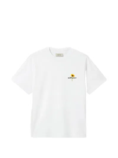Bram's Fruit Sunflower-print T-shirt In White