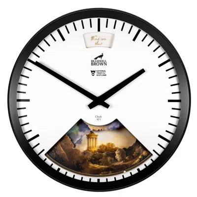Bramwell Brown Clocks Black Caledonian Heritage Weather Art Clock - Robert Burns Edition
