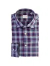 Brancaccio Check-pattern Button-down Shirt In Blue