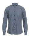 Brancaccio Man Shirt Navy Size 16 ½ Cotton