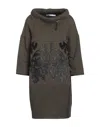Brancus Short Dresses In Green